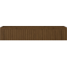 Mexen Rivel Badezimmerschrank für Waschbecken 120 cm, 1 Schublade, geriffelt, Nussbaum - 91A20-12023-1-BF86