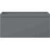 Mexen Orio Badezimmerunterschrank 50 cm, 1 Schublade, Grafit Matt- 91A10-05023-1-BF66