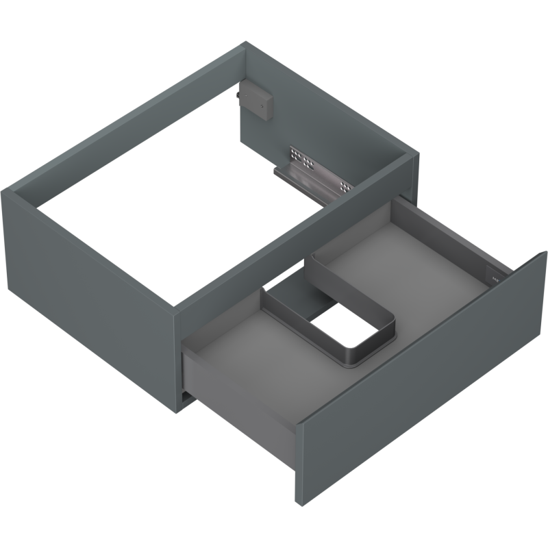 Mexen Orio Badezimmer-Unterschrank 60 cm, 1 Schublade, Graphit matt - 91A10-06023-1-BF66