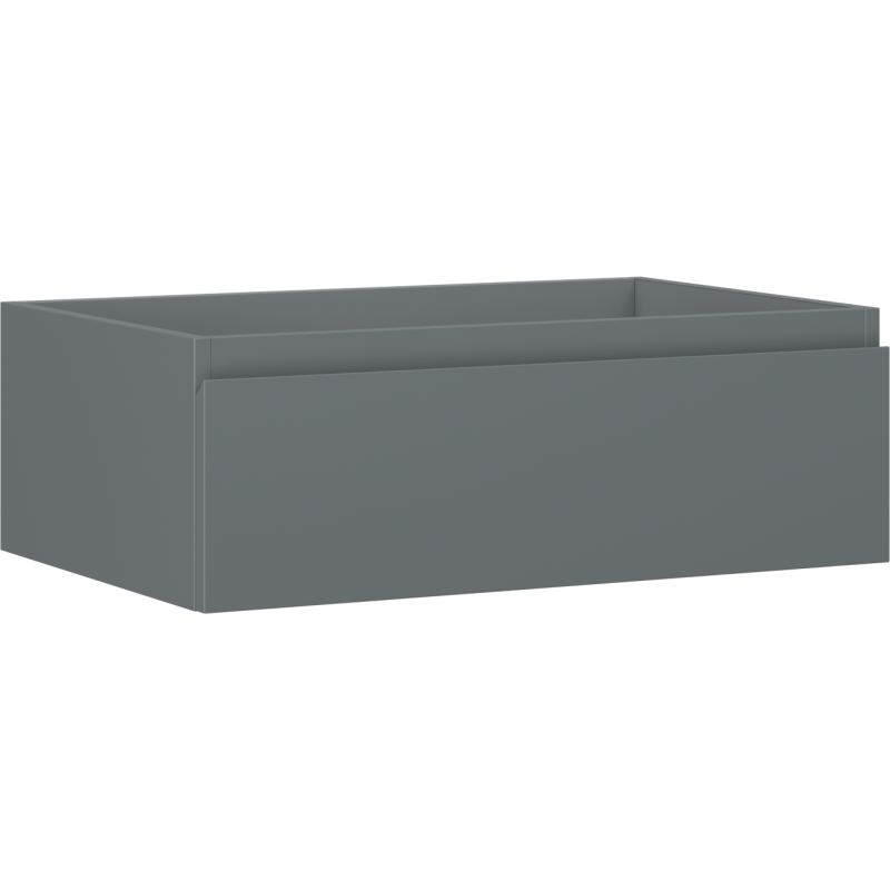 Mexen Orio Badezimmerschrank für Waschbecken 70 cm, 1 Schublade, Graphit matt - 91A10-07023-1-BF66