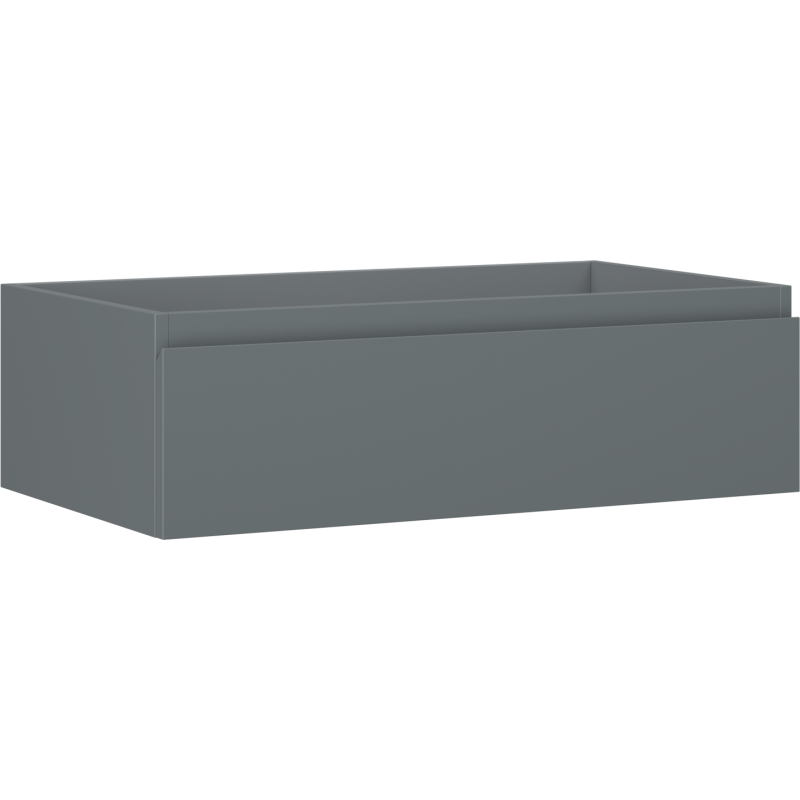 Mexen Orio Badezimmerschrank für Waschbecken 80 cm, 1 Schublade, Graphit Matt - 91A10-08023-1-BF66