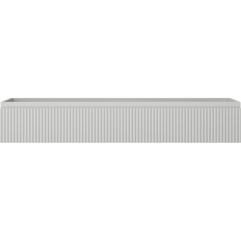 Mexen Rivel Badezimmerschrank unter Waschbecken 140 cm, 1 Schublade, gerillt, grau matt - 91A20-14023-1-BF62