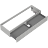 Mexen Rivel Badezimmerschrank unter Waschbecken 140 cm, 1 Schublade, gerillt, grau matt - 91A20-14023-1-BF62