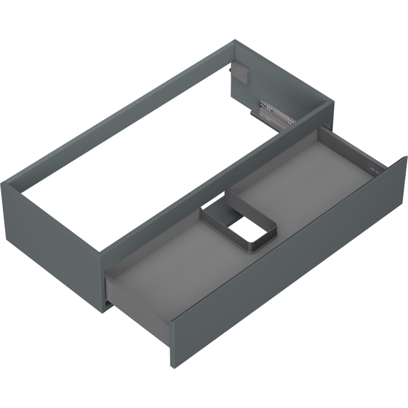 Mexen Orio Badezimmerschrank 100 cm, 1 Schublade, Graphit matt - 91A10-10023-1-BF66