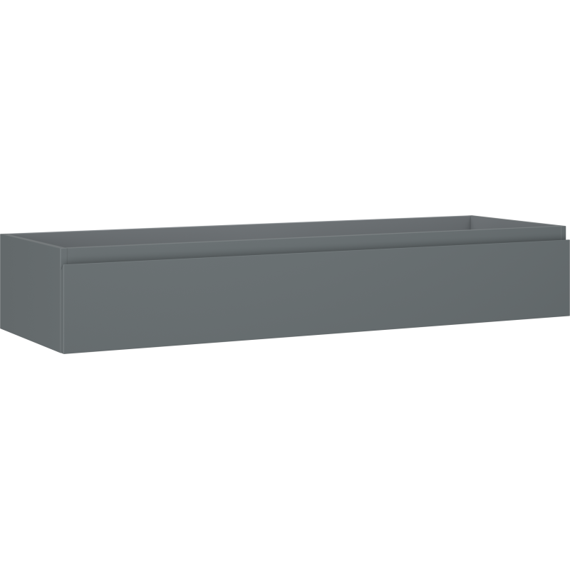 Mexen Orio Badezimmerschrank für Waschbecken 140 cm, 1 Schublade, Graphit matt - 91A10-14023-1-BF66