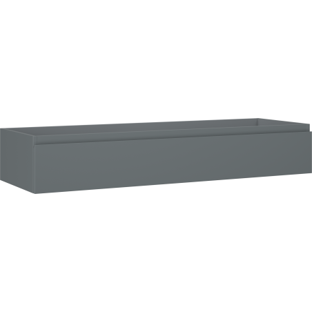 Mexen Orio Badezimmerschrank für Waschbecken 140 cm, 1 Schublade, Graphit matt - 91A10-14023-1-BF66