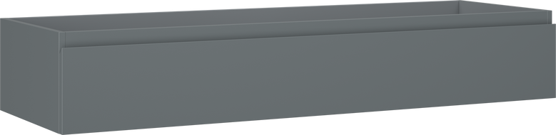 Mexen Orio Badezimmerschrank für Waschbecken 140 cm, 1 Schublade, Graphit matt - 91A10-14023-1-BF66