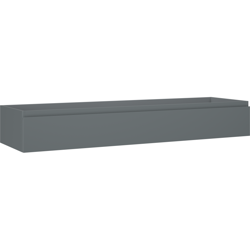 Mexen Orio Badezimmerschrank für Waschbecken 160 cm, 1 Schublade, Graphit matt - 91A10-16023-1-BF66