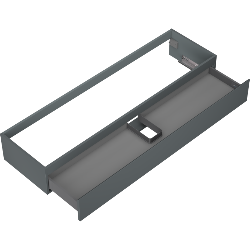 Mexen Orio Badezimmerschrank für Waschbecken 160 cm, 1 Schublade, Graphit matt - 91A10-16023-1-BF66