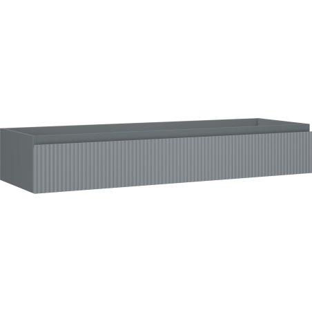 Mexen Rivel Badezimmer-Unterschrank 140 cm, 1 Schublade, geriffelt, Graphit Matt - 91A20-14023-1-BF66