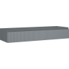 Mexen Rivel Badezimmer-Unterschrank 140 cm, 1 Schublade, geriffelt, Graphit Matt - 91A20-14023-1-BF66