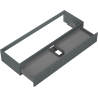 Mexen Rivel Badezimmer-Unterschrank 140 cm, 1 Schublade, geriffelt, Graphit Matt - 91A20-14023-1-BF66
