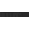 Mexen Rivel Badezimmer-Unterschrank 140 cm, 1 Schublade, gerillt, schwarz matt - 91A20-14023-1-BF71