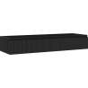 Mexen Rivel Badezimmer-Unterschrank 140 cm, 1 Schublade, gerillt, schwarz matt - 91A20-14023-1-BF71