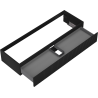 Mexen Rivel Badezimmer-Unterschrank 140 cm, 1 Schublade, gerillt, schwarz matt - 91A20-14023-1-BF71