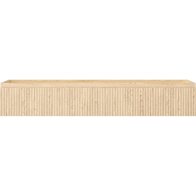 Mexen Rivel Badezimmerschrank 140 cm, 1 Schublade, gerillt, Eiche - 91A20-14023-1-BF81