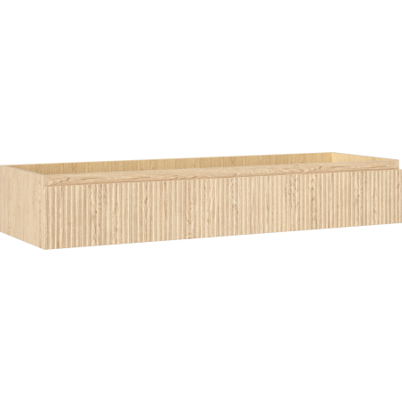 Mexen Rivel Badezimmerschrank 140 cm, 1 Schublade, gerillt, Eiche - 91A20-14023-1-BF81