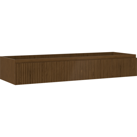 Mexen Rivel Badezimmer-Unterschrank 140 cm, 1 Schublade, geriffelt, Nussbaum - 91A20-14023-1-BF86