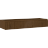 Mexen Rivel Badezimmer-Unterschrank 140 cm, 1 Schublade, geriffelt, Nussbaum - 91A20-14023-1-BF86
