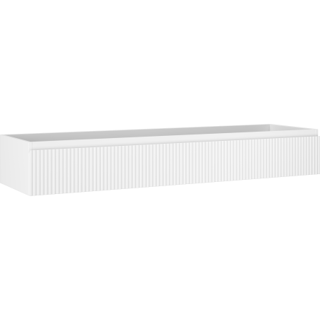 Mexen Rivel Badezimmerschrank für Waschbecken 160 cm, 1 Schublade, geriffelt, weiß matt - 91A20-16023-1-BF01