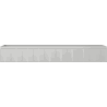 Mexen Rivel Badezimmerschrank unter Waschbecken 160 cm, 1 Schublade, geriffelt, grau matt - 91A20-16023-1-BF62