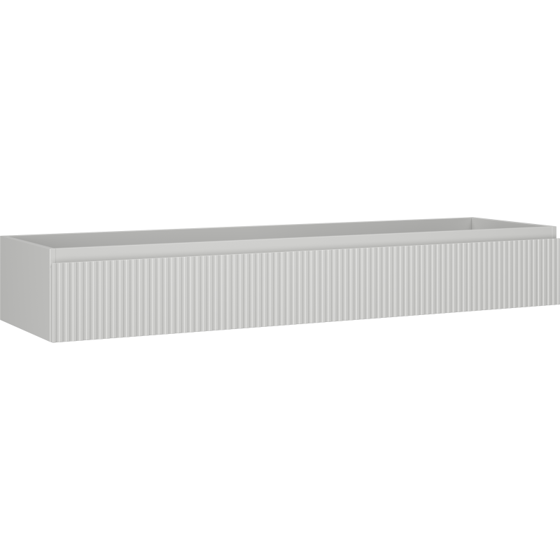 Mexen Rivel Badezimmerschrank unter Waschbecken 160 cm, 1 Schublade, geriffelt, grau matt - 91A20-16023-1-BF62