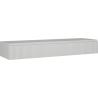 Mexen Rivel Badezimmerschrank unter Waschbecken 160 cm, 1 Schublade, geriffelt, grau matt - 91A20-16023-1-BF62