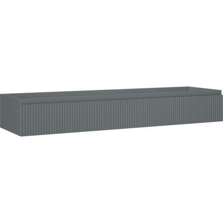 Mexen Rivel Badezimmerschrank für Waschtisch 160 cm, 1 Schublade, geriffelt, Graphit matt - 91A20-16023-1-BF66