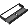 Mexen Rivel Badezimmer-Waschbeckenschrank 160 cm, 1 Schublade, geriffelt, schwarz matt - 91A20-16023-1-BF71