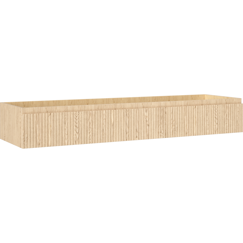 Mexen Rivel Badezimmerschrank für Waschbecken 160 cm, 1 Schublade, gerillt, Eiche - 91A20-16023-1-BF81
