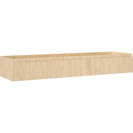 Mexen Rivel Badezimmerschrank für Waschbecken 160 cm, 1 Schublade, gerillt, Eiche - 91A20-16023-1-BF81