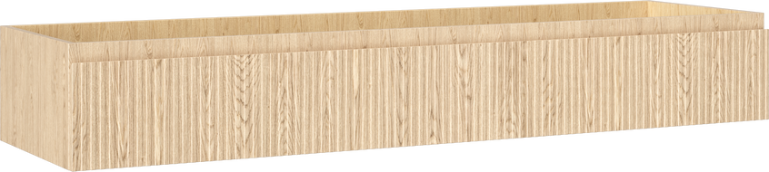 Mexen Rivel Badezimmerschrank für Waschbecken 160 cm, 1 Schublade, gerillt, Eiche - 91A20-16023-1-BF81