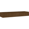 Mexen Rivel Badezimmerschrank für das Waschbecken 160 cm, 1 Schublade, geriffelt, Nussbaum - 91A20-16023-1-BF86