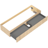 Mexen Rivel Badezimmerschrank 140 cm, 1 Schublade, gerillt, Eiche - 91A20-14023-1-BF81