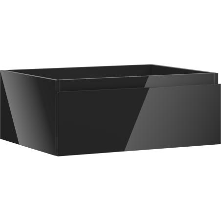 Mexen Orio Badezimmerschrank für Waschbecken 60 cm, 1 Schublade, schwarzer Glanz - 91A10-06023-1-BF70