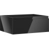 Mexen Orio Badezimmerschrank für Waschbecken 60 cm, 1 Schublade, schwarzer Glanz - 91A10-06023-1-BF70