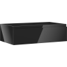 Mexen Orio Badezimmerschrank unter Waschbecken 80 cm, 1 Schublade, schwarz glänzend - 91A10-08023-1-BF70