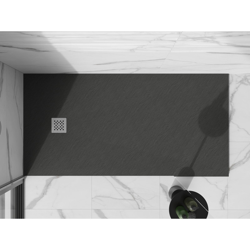 Mexen Stone+ rechteckige Duschwanne 180 x 80 cm, Anthrazit - 44718018
