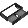 Mexen Orio Badezimmerschrank unter dem Waschbecken 90 cm, 1 Schublade, schwarz glänzend - 91A10-09023-1-BF70