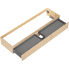 Mexen Rivel Badezimmerschrank für Waschbecken 160 cm, 1 Schublade, gerillt, Eiche - 91A20-16023-1-BF81