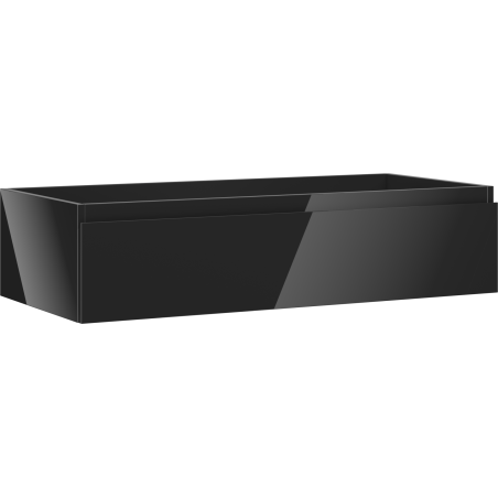Mexen Orio Badezimmerschrank unter dem Waschbecken 100 cm, 1 Schublade, schwarz glänzend - 91A10-10023-1-BF70