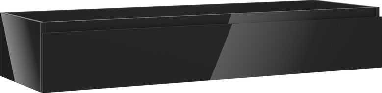 Mexen Orio Badezimmerschrank unter Waschbecken 140 cm, 1 Schublade, schwarz glänzend - 91A10-14023-1-BF70
