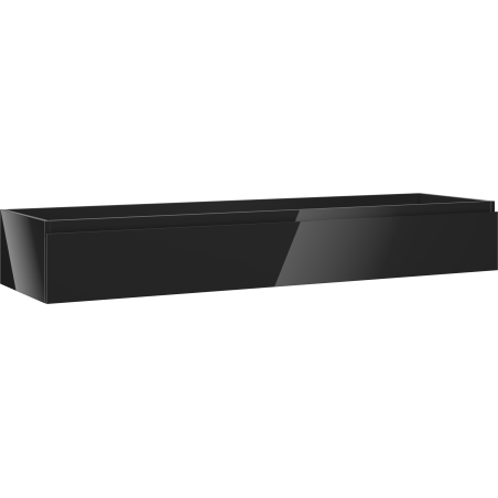Mexen Orio Badezimmerschrank für Waschbecken 160 cm, 1 Schublade, schwarz glänzend - 91A10-16023-1-BF70