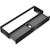 Mexen Orio Badezimmerschrank für Waschbecken 160 cm, 1 Schublade, schwarz glänzend - 91A10-16023-1-BF70
