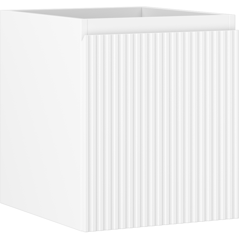 Mexen Rivel Badezimmerschrank 40 cm, 1 Schublade, gerillt, weiß matt - 91A20-04047-1-BF01