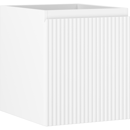 Mexen Rivel Badezimmerschrank 40 cm, 1 Schublade, gerillt, weiß matt - 91A20-04047-1-BF01