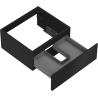 Mexen Orio Badezimmerschrank unter Waschbecken 50 cm, 1 Schublade, schwarz matt - 91A10-05023-1-BF71