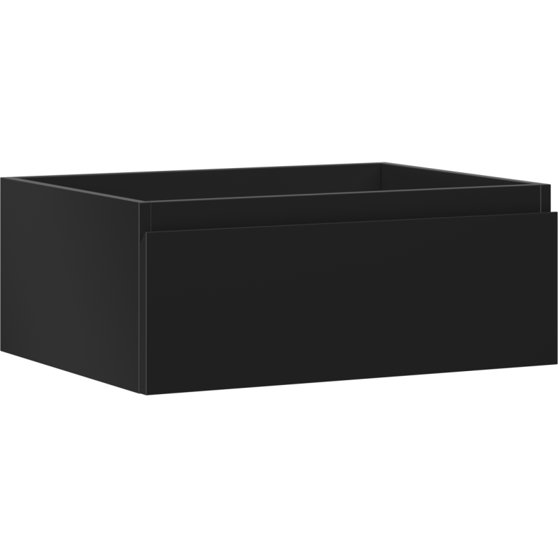 Mexen Orio Badezimmerschrank 60 cm mit Waschbeckenschrank, 1 Schublade, schwarz matt - 91A10-06023-1-BF71