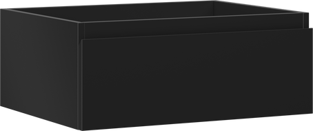 Mexen Orio Badezimmerschrank 60 cm mit Waschbeckenschrank, 1 Schublade, schwarz matt - 91A10-06023-1-BF71
