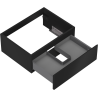 Mexen Orio Badezimmerschrank 60 cm mit Waschbeckenschrank, 1 Schublade, schwarz matt - 91A10-06023-1-BF71